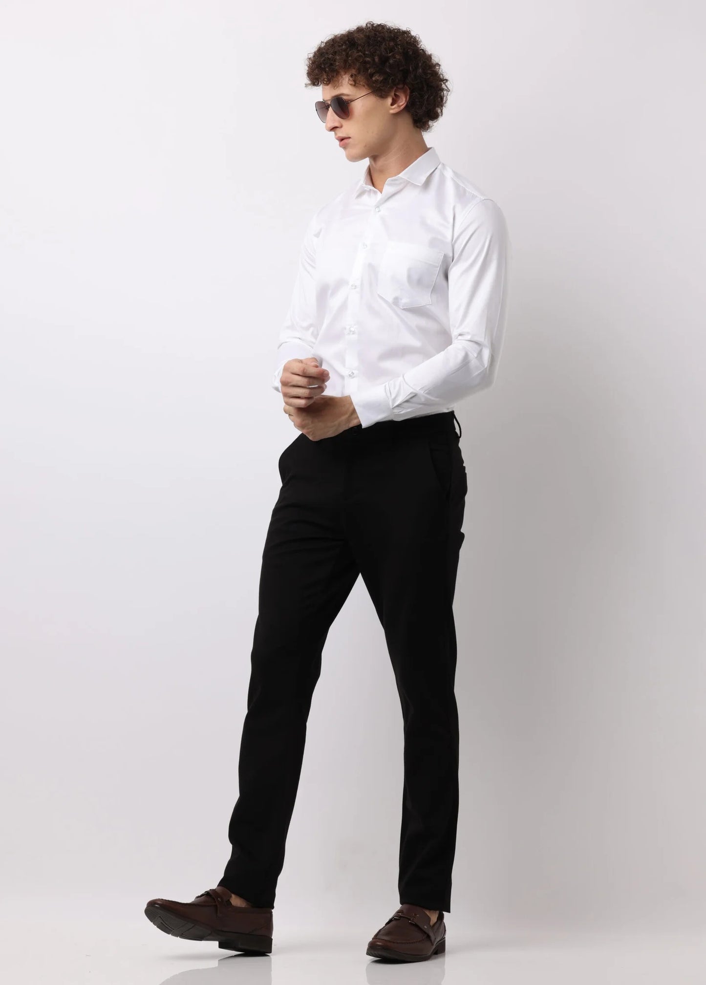 Antique White Satin Shirt