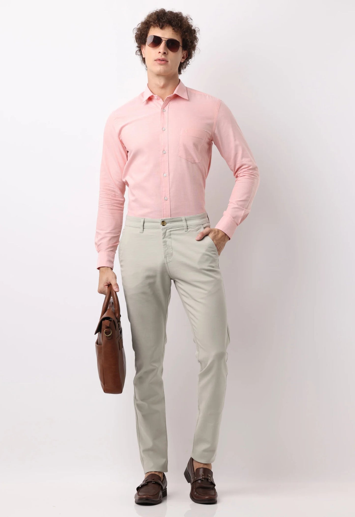 Apricot Oxford Cotton Shirt