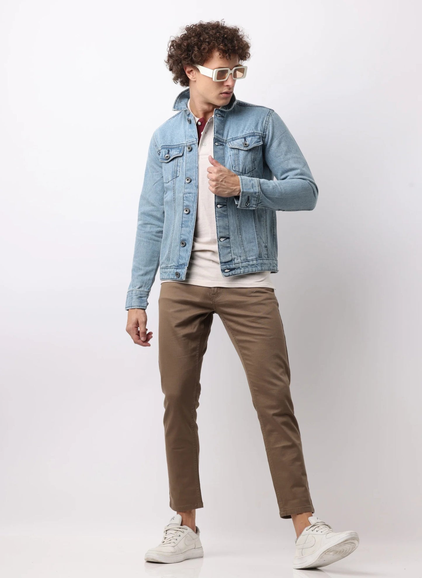 Light Indigo Denim Double Pocket Jacket
