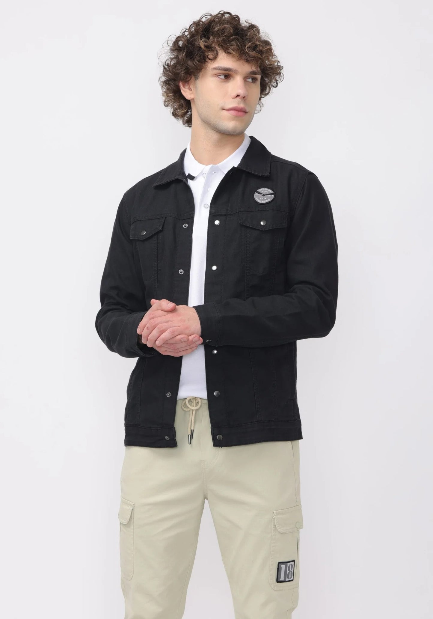 Onyx Denim Double Pocket Jacket