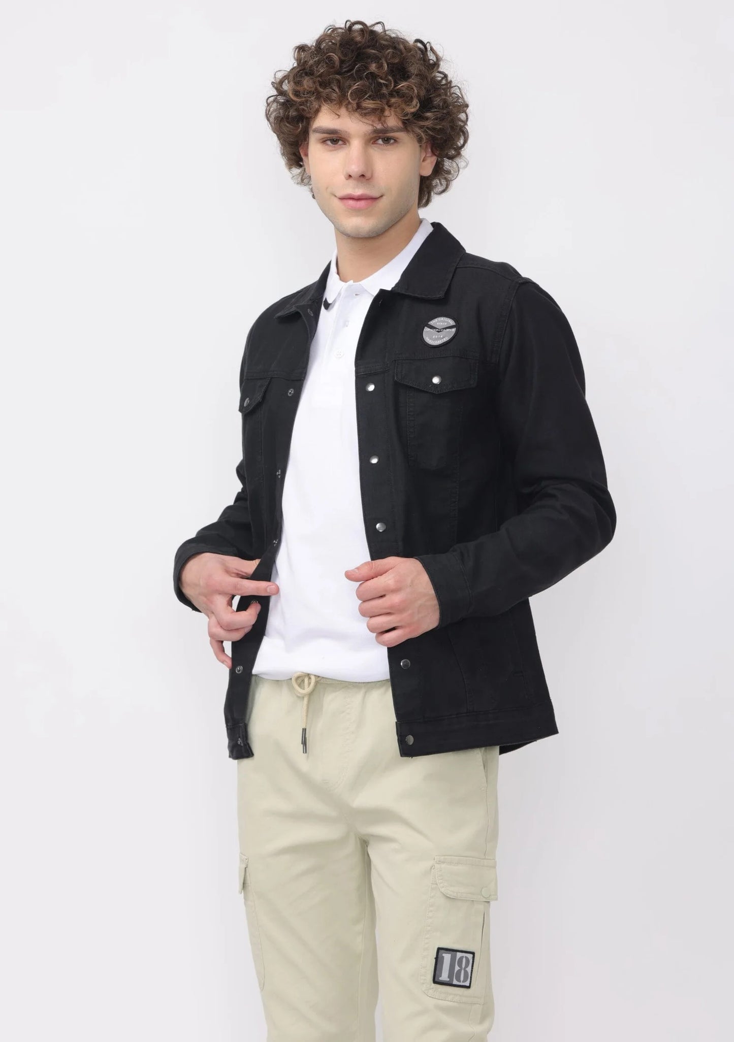 Onyx Denim Double Pocket Jacket