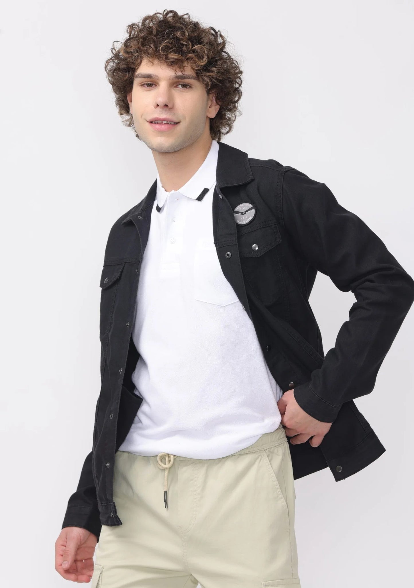 Onyx Denim Double Pocket Jacket