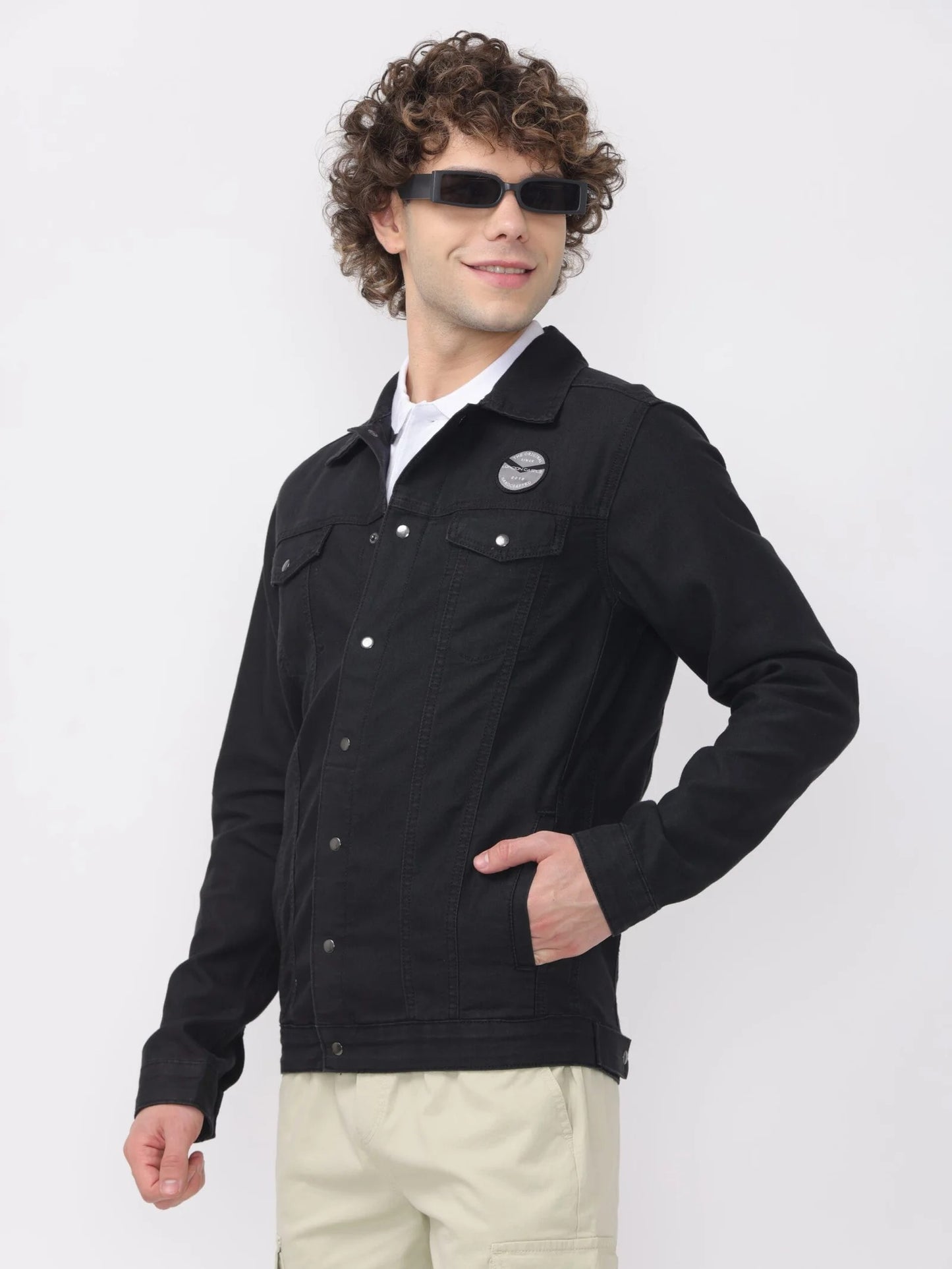 Onyx Denim Double Pocket Jacket