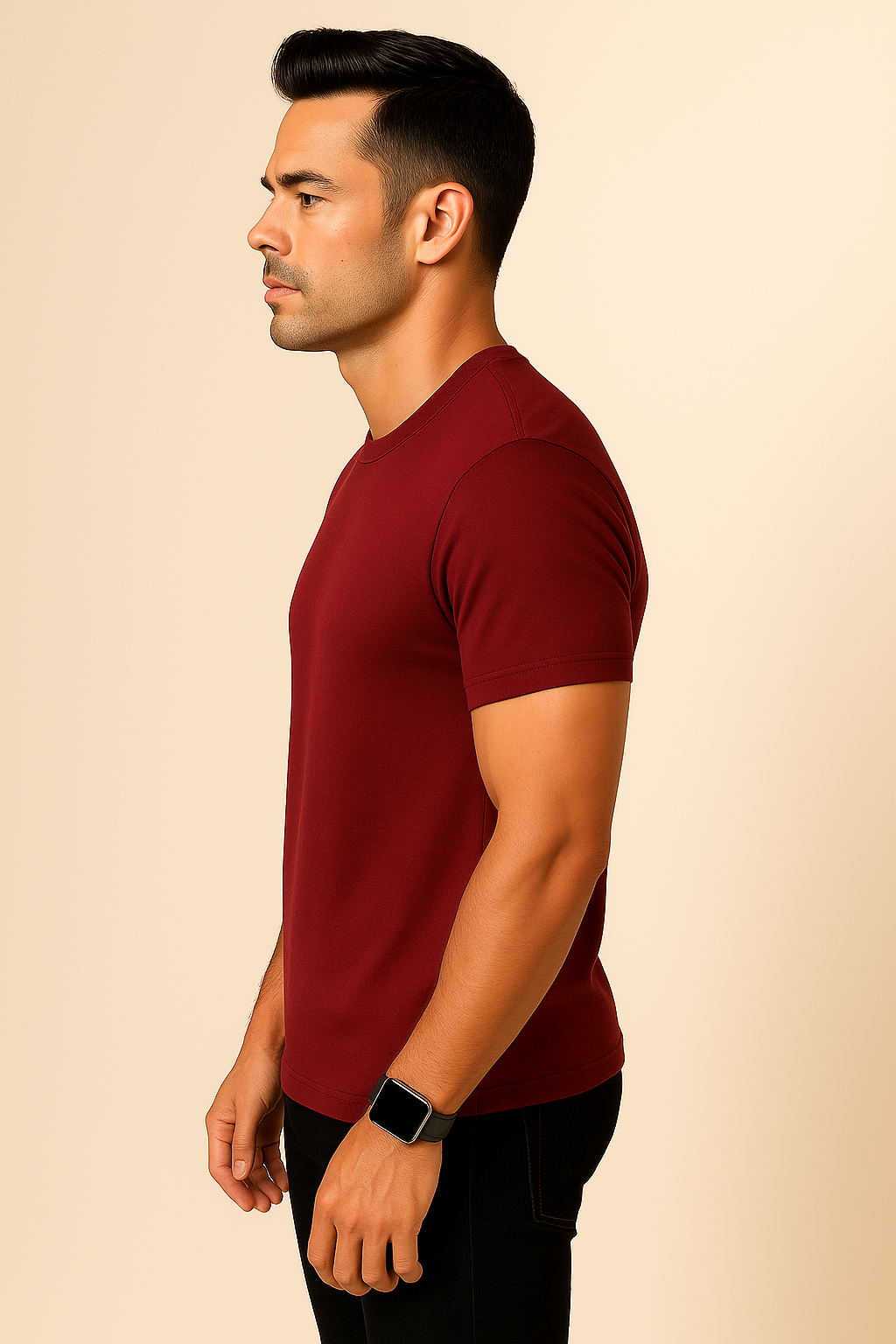 Vintage Maroon Premium Classic Fit T-Shirt