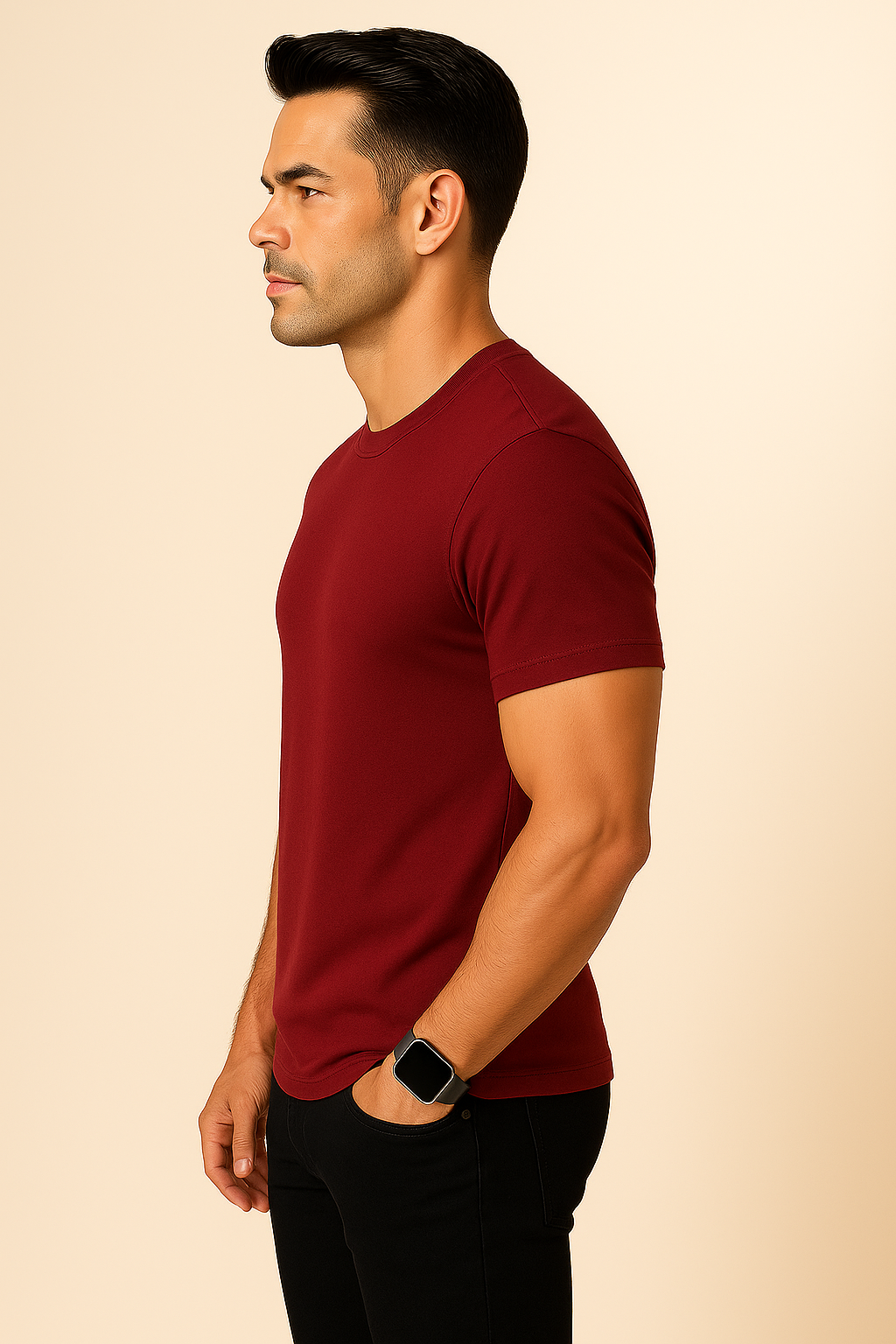 Vintage Maroon Premium Classic Fit T-Shirt