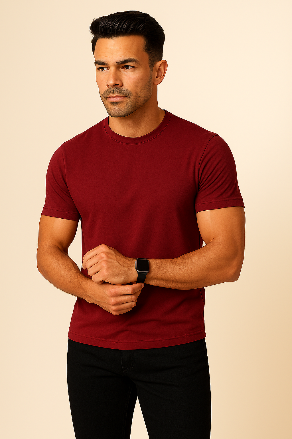 Vintage Maroon Premium Classic Fit T-Shirt