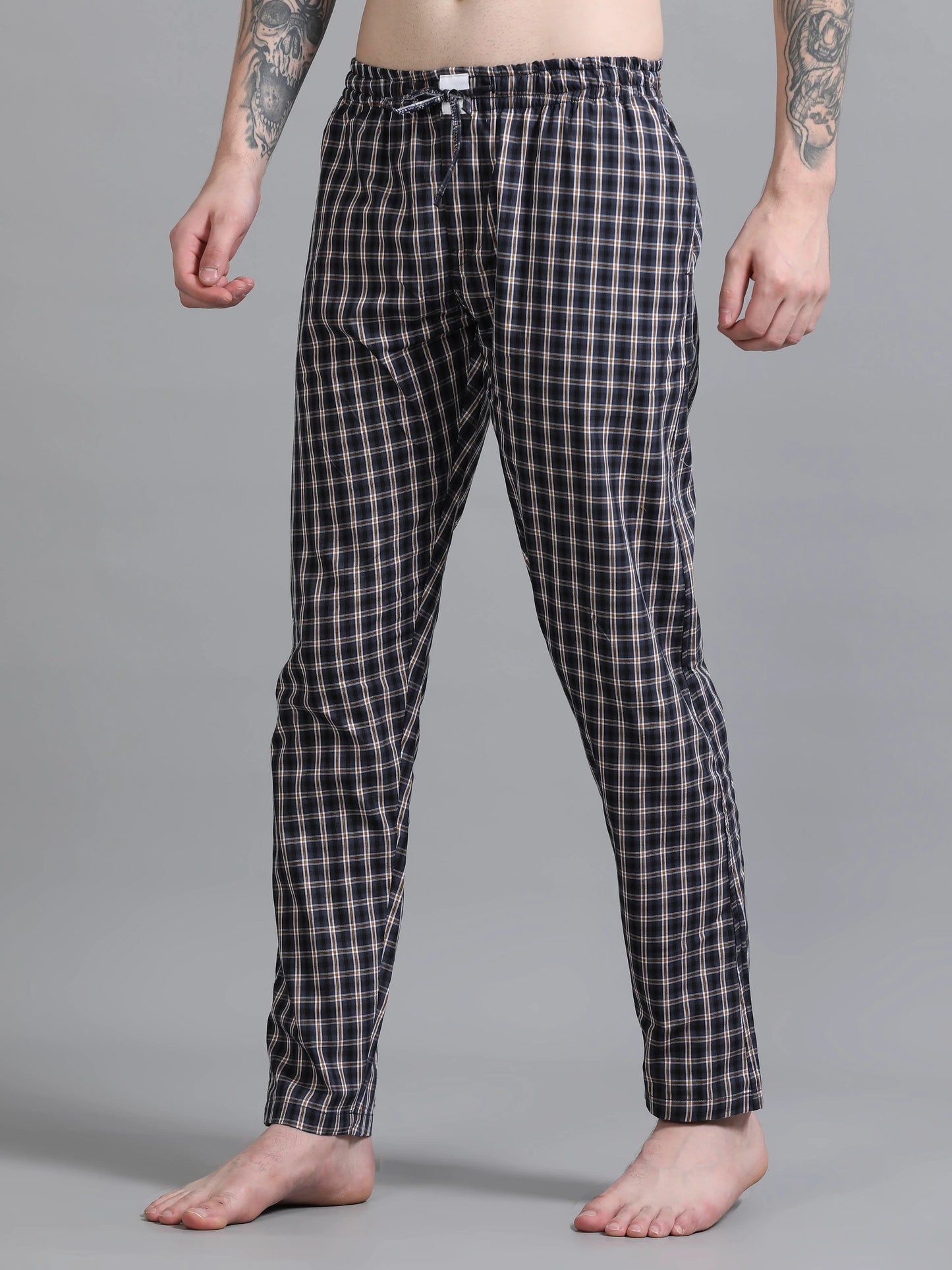 Checks Pyjama with zip pocket
