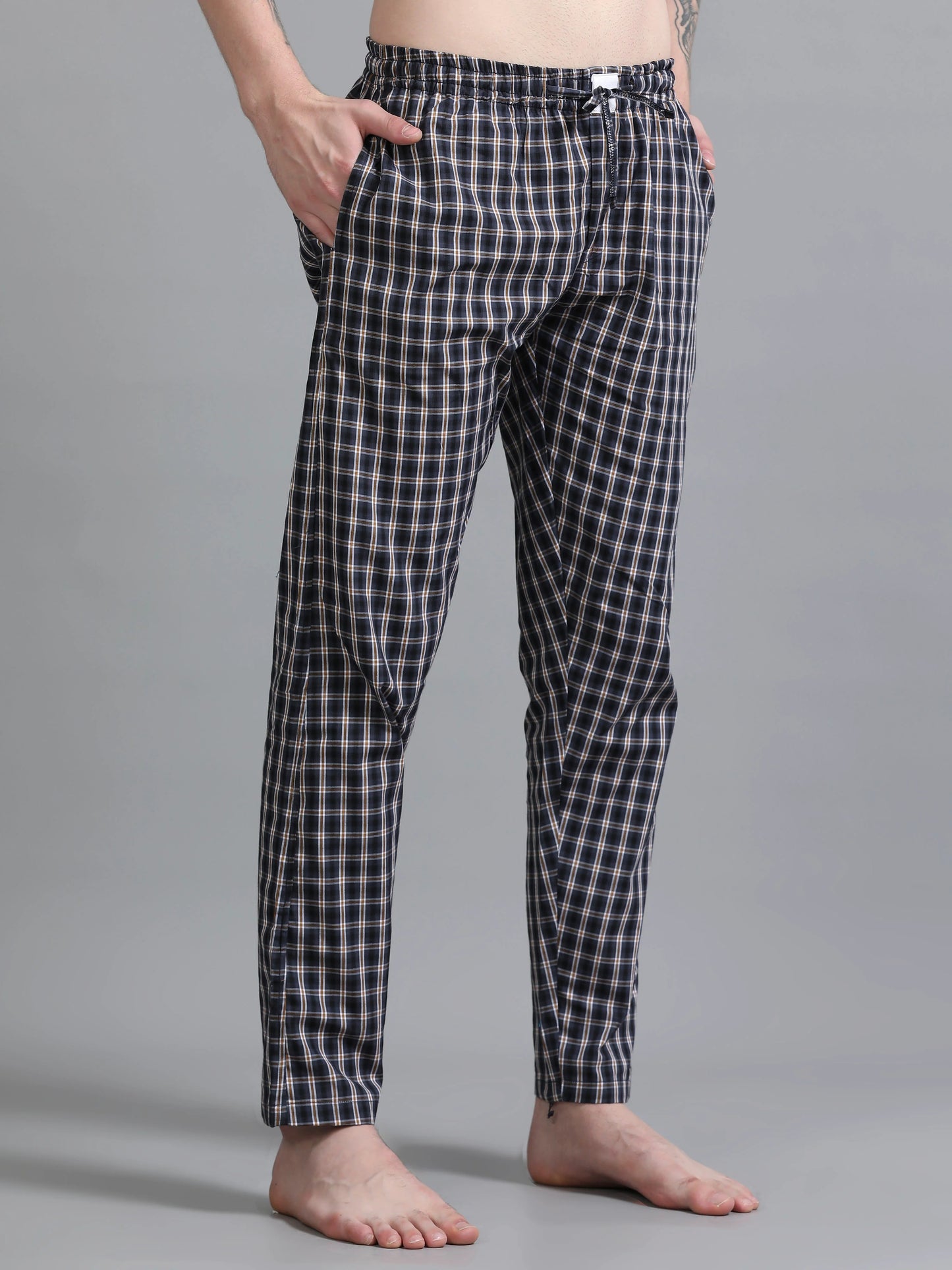 Checks Pyjama with zip pocket