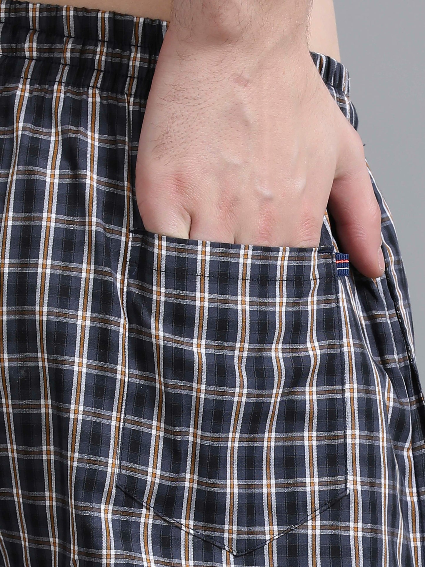 Checks Pyjama with zip pocket