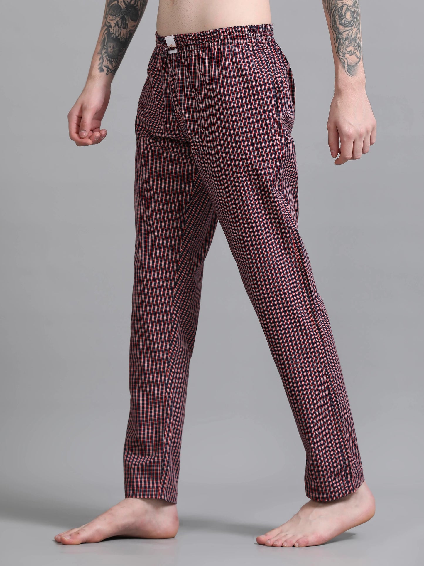 Checks Pyjama with zip pocket