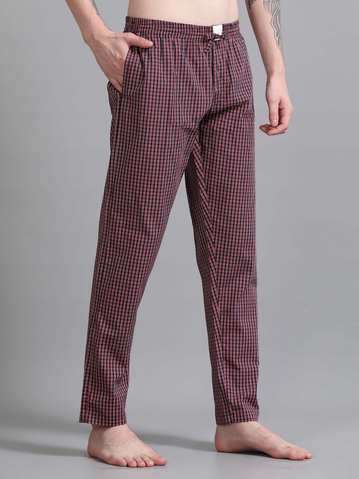 Checks Pyjama with zip pocket