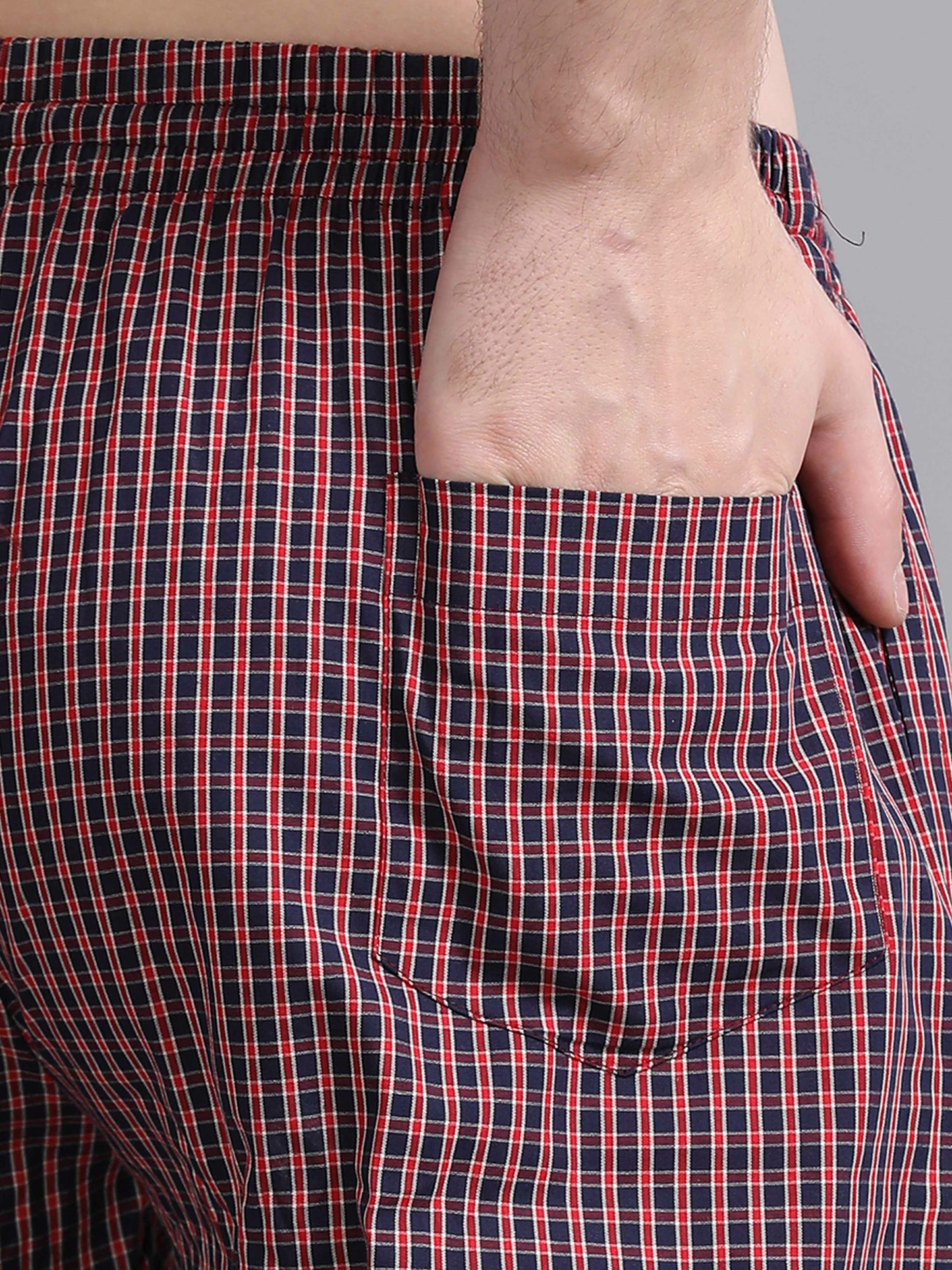 Checks Pyjama with zip pocket