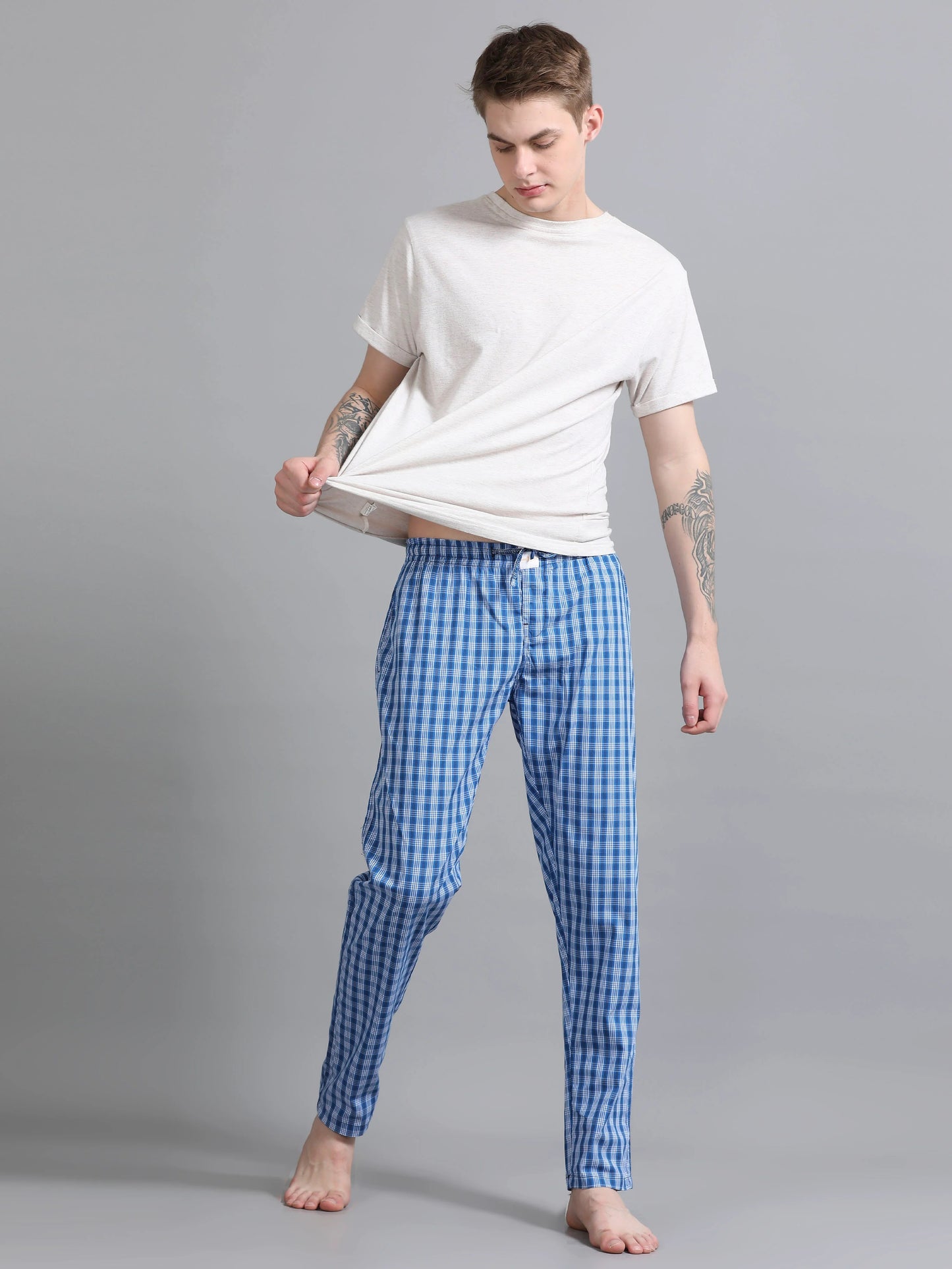 Checks Pyjama with zip pocket