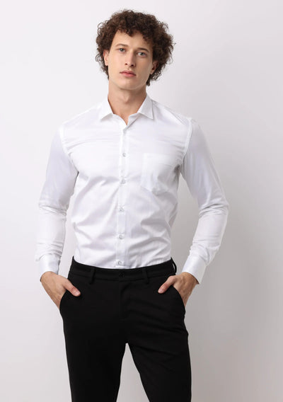 Antique White Satin Shirt