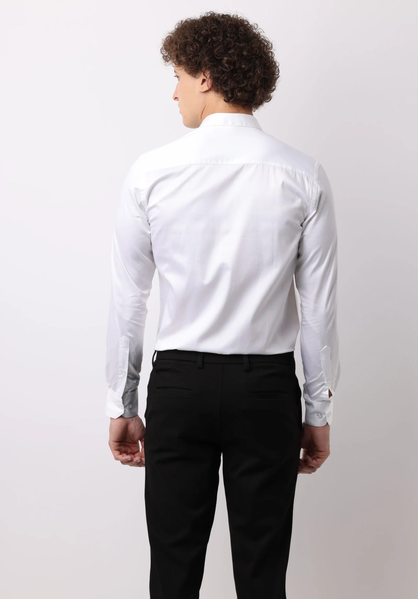 Antique White Satin Shirt