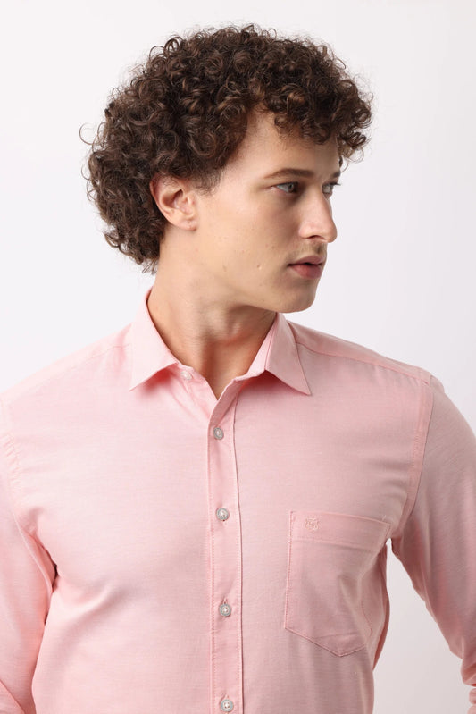 Apricot Oxford Cotton Shirt