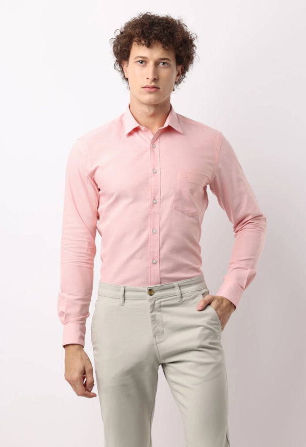 Apricot Oxford Cotton Shirt