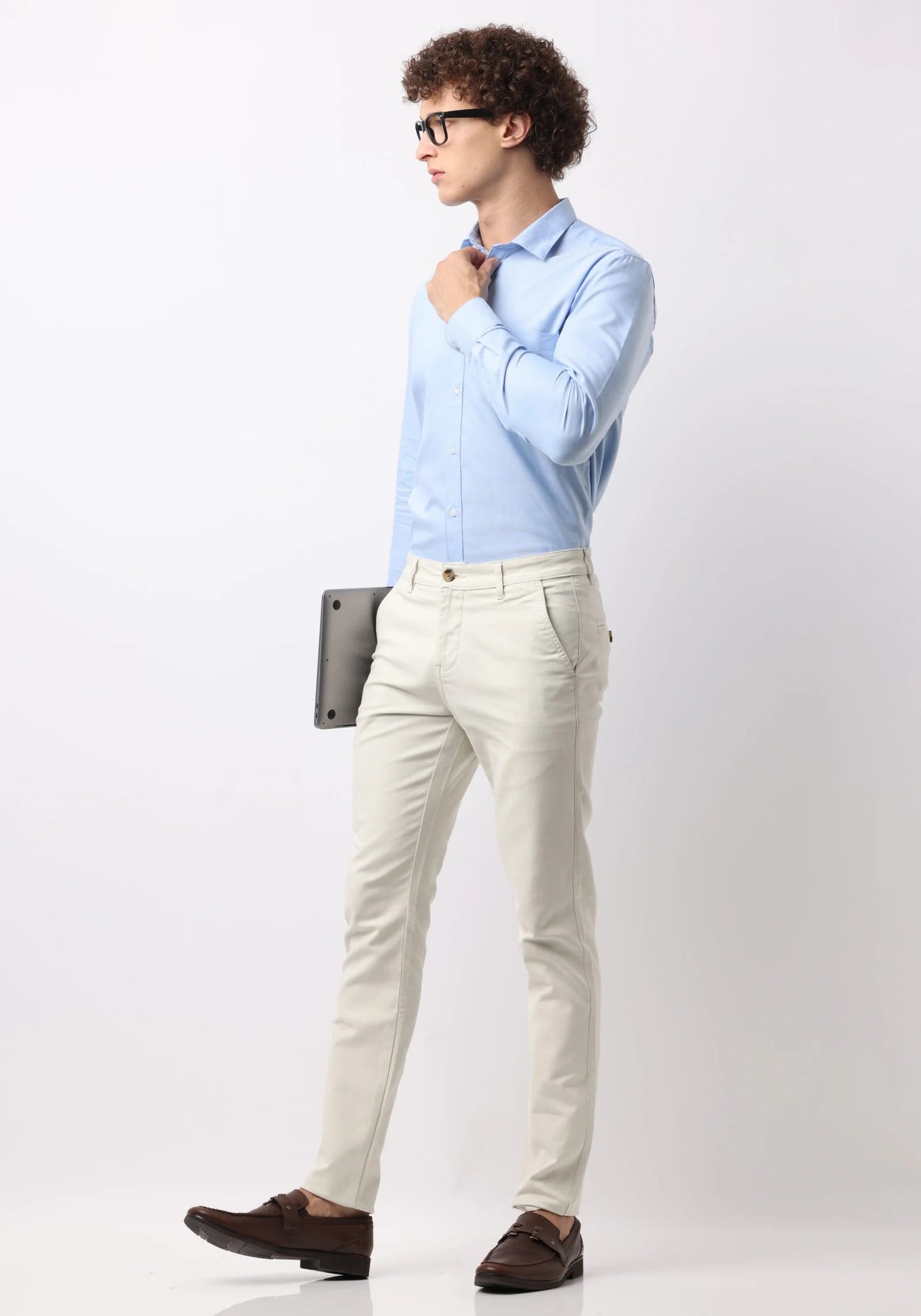 Azure Oxford Cotton Shirt