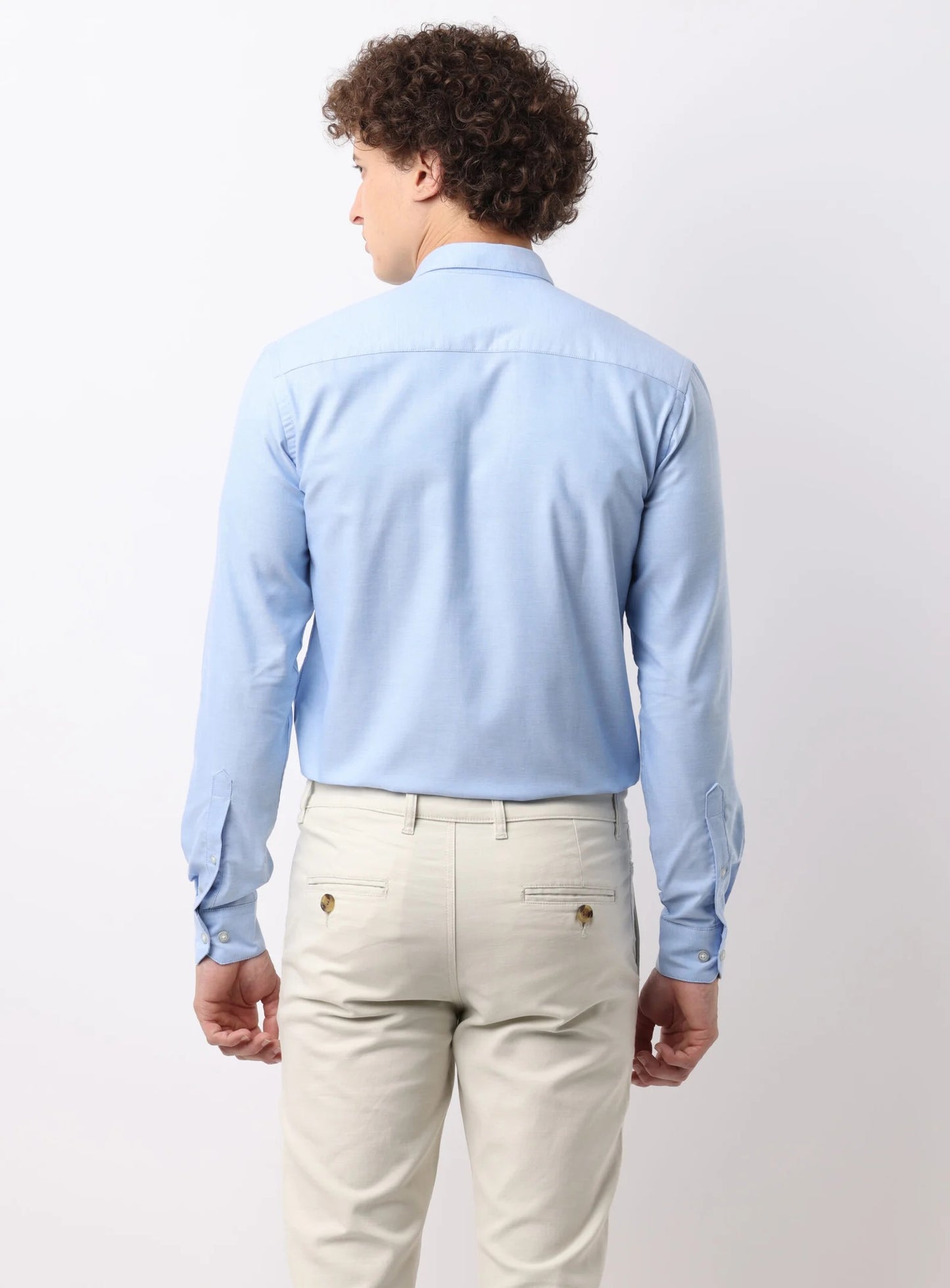 Azure Oxford Cotton Shirt
