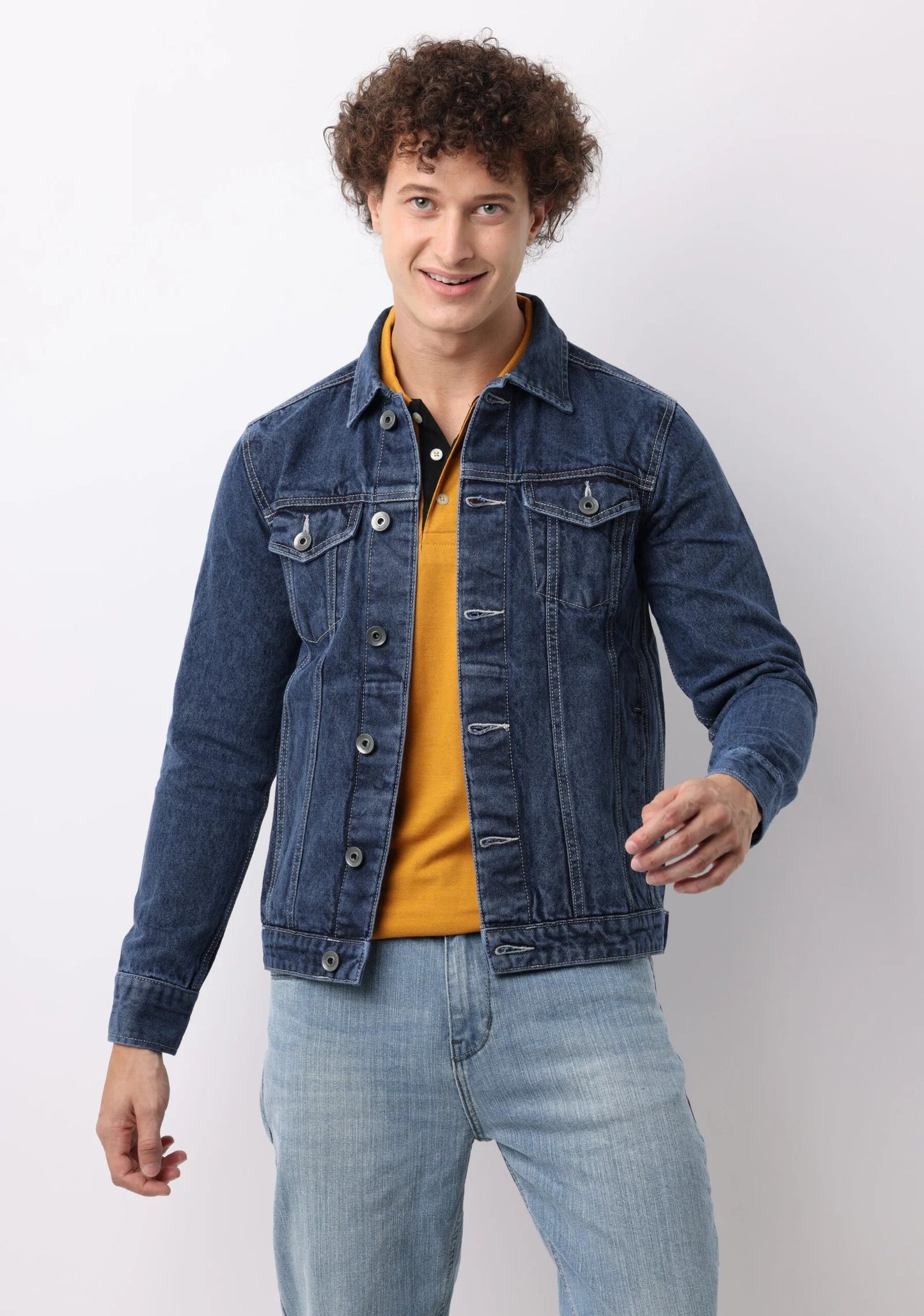 Dark Indigo Denim Double Pocket Jacket