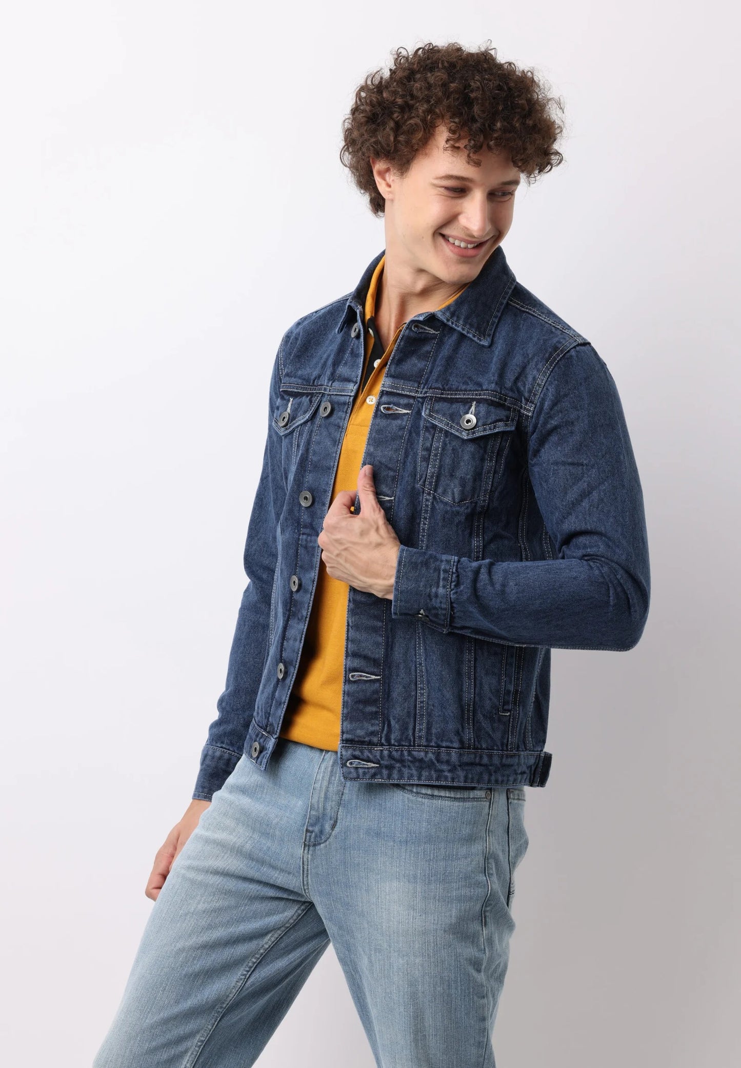 Dark Indigo Denim Double Pocket Jacket