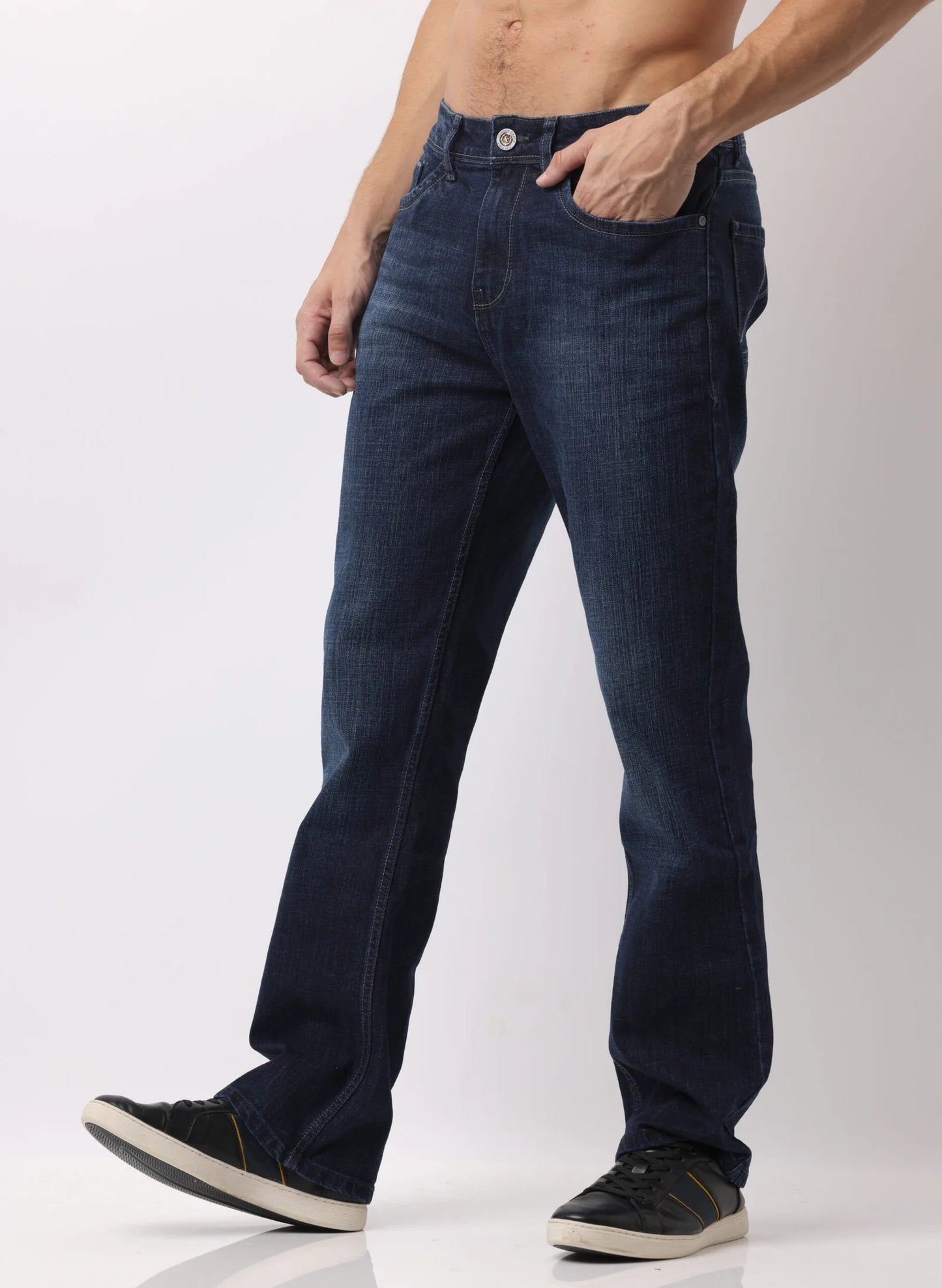 Denim Dark Indigo Boot Cut Jeans