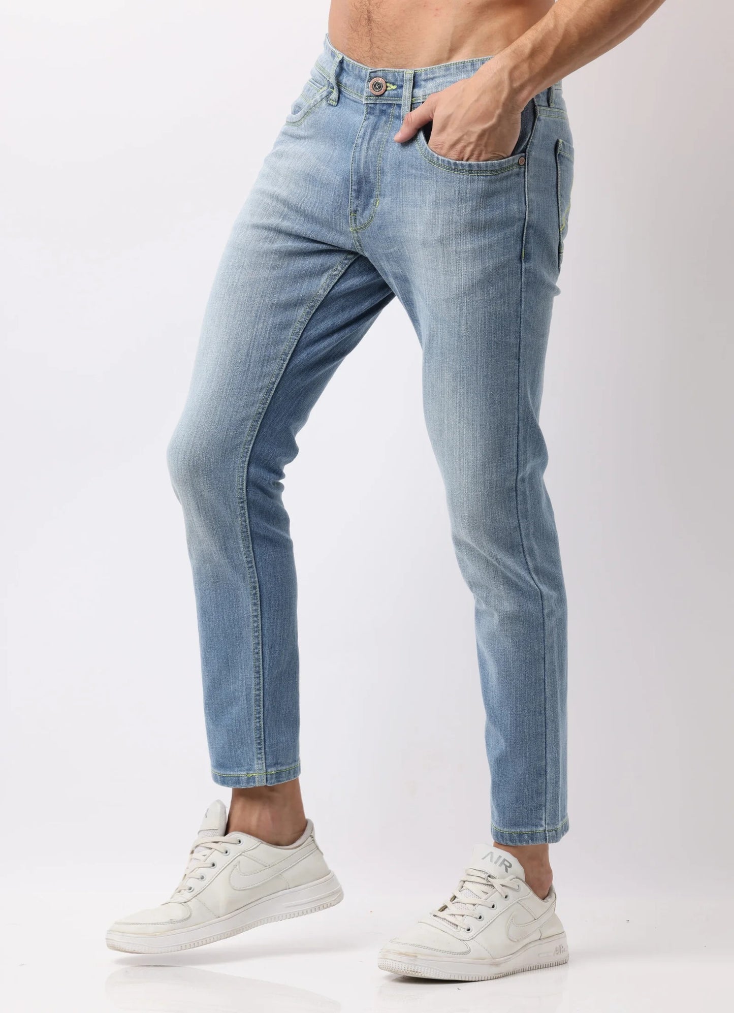 Denim Light Indigo Ankle Fit Jeans