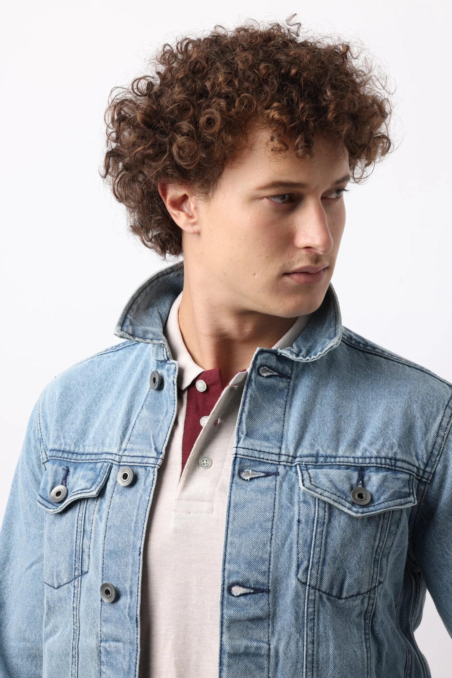 Light Indigo Denim Double Pocket Jacket