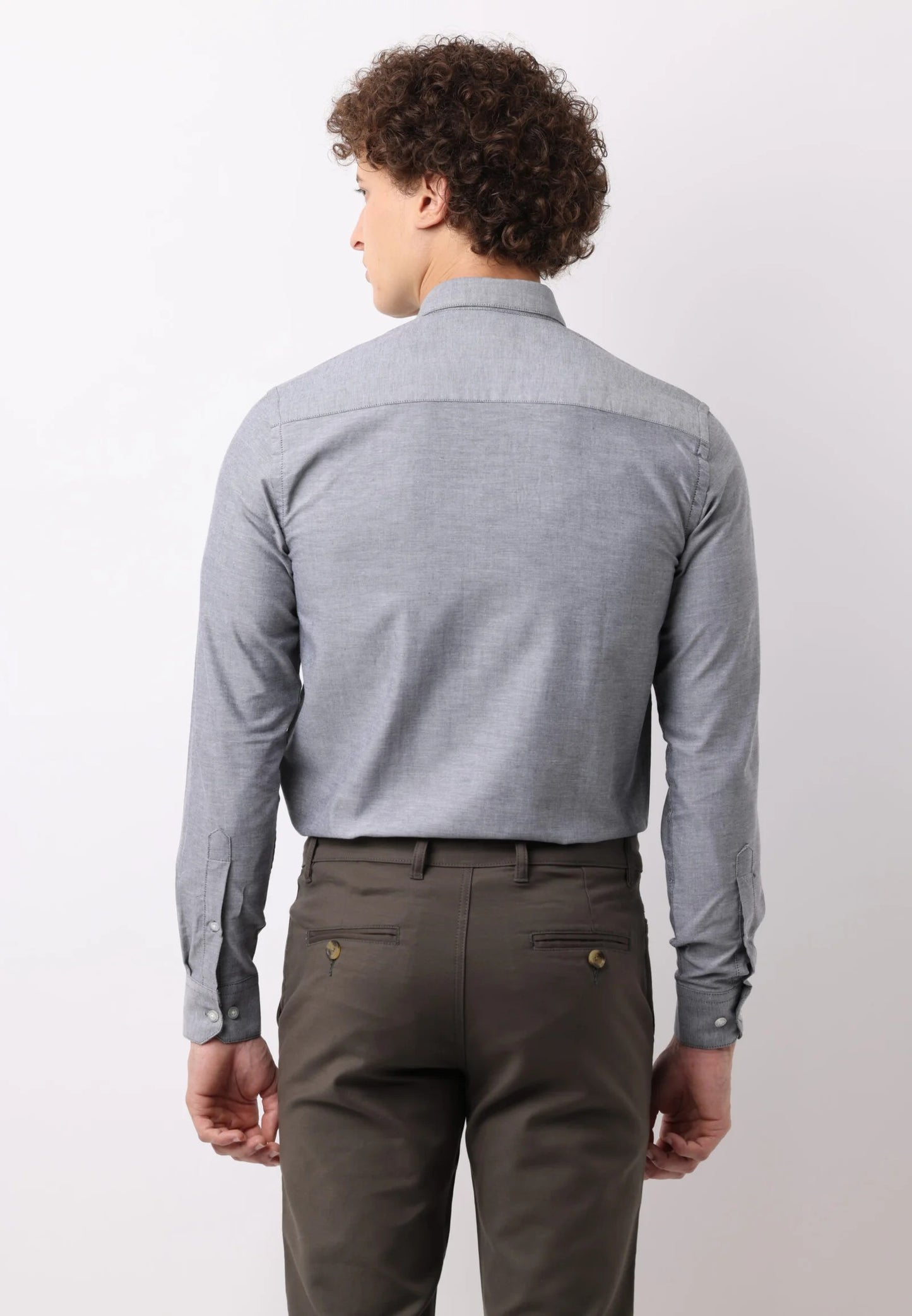 Slate Oxford Cotton Shirt