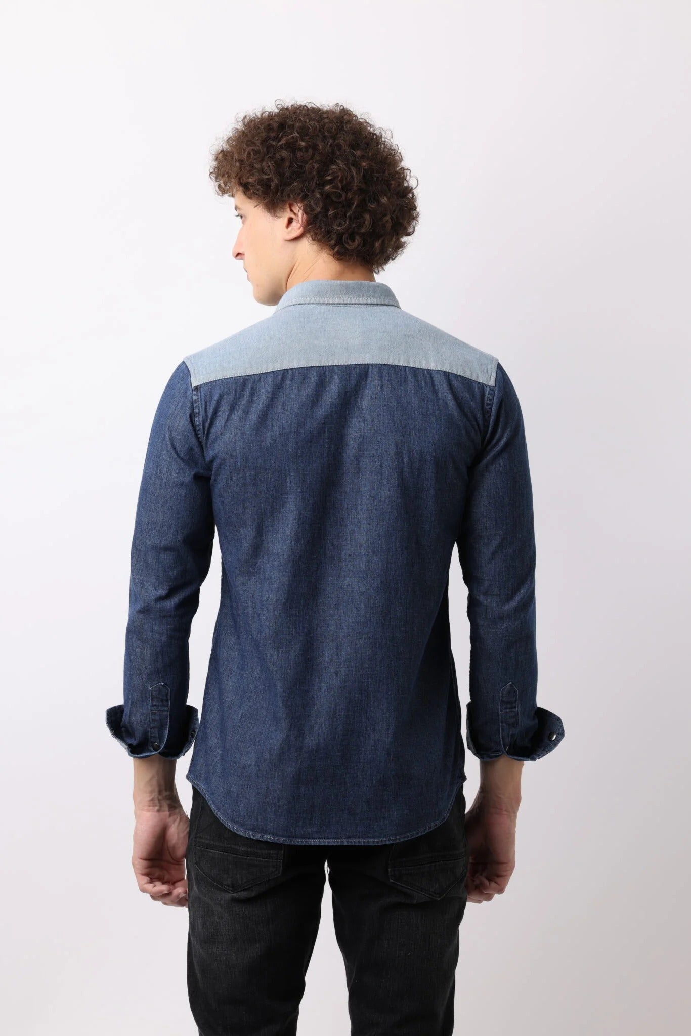 Twilight Blue Double Pocket Denim Shirt